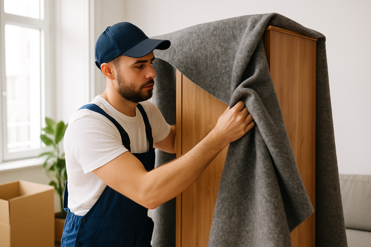 Professionelle Umzugshelfer in Bonn beim Versicherungs-Check